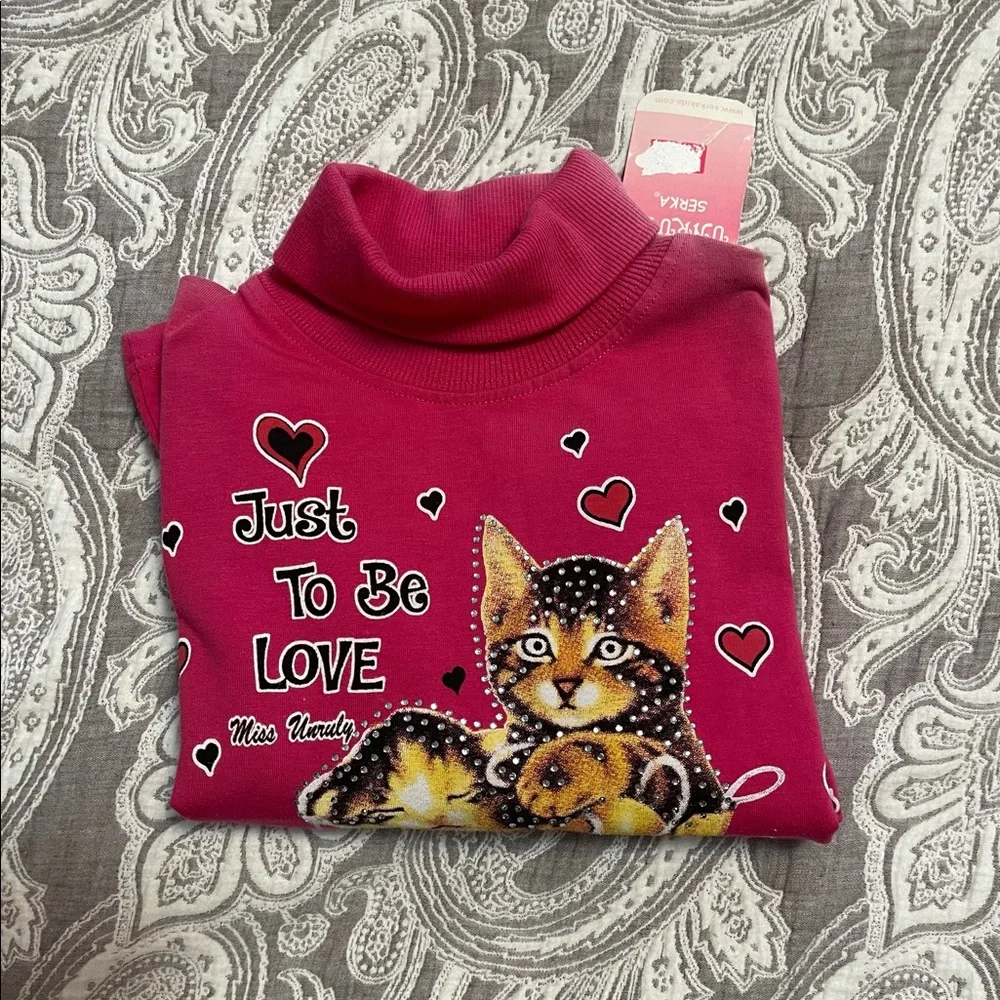 Made in turkey girls turtleneck sweater nwt - Picture 2 of 9